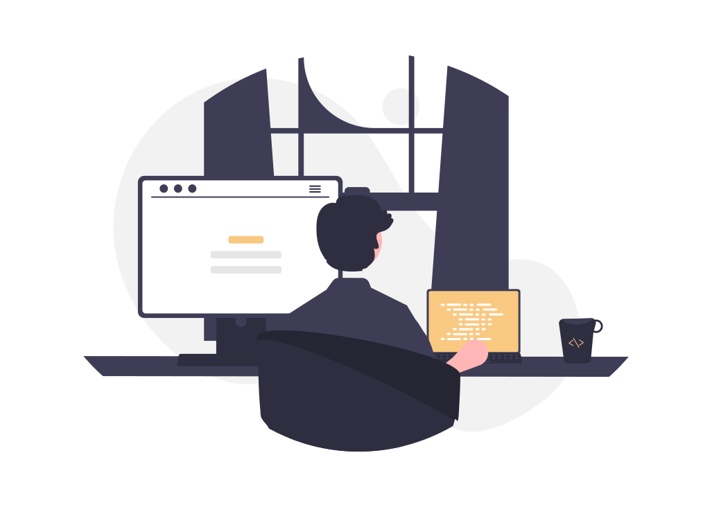Développeur en train de coder