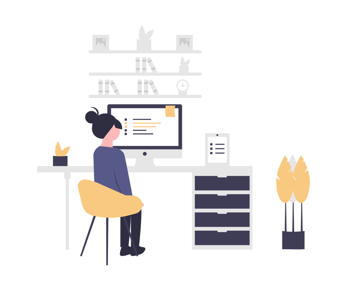 Développeuse travaillant chez elle